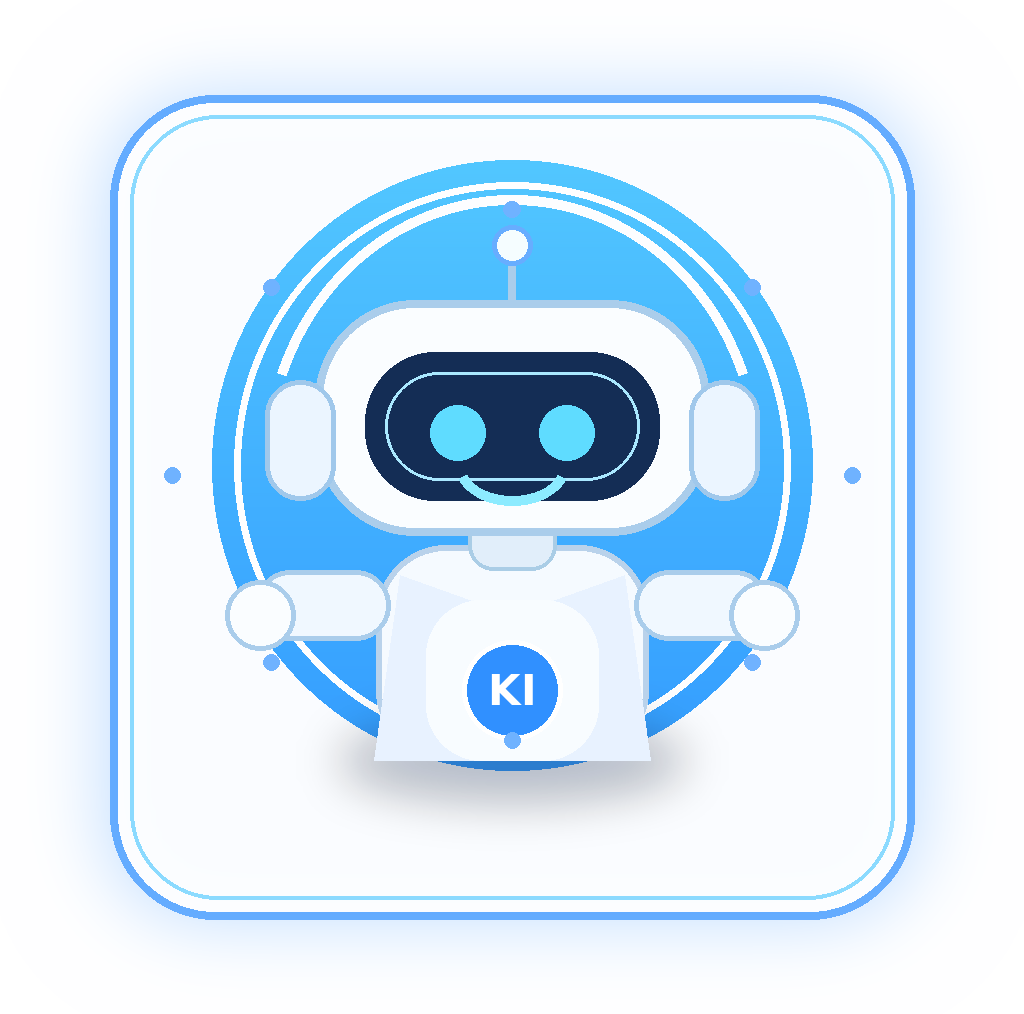 Blaue Roboter-Grafik für die DEV-Rolle