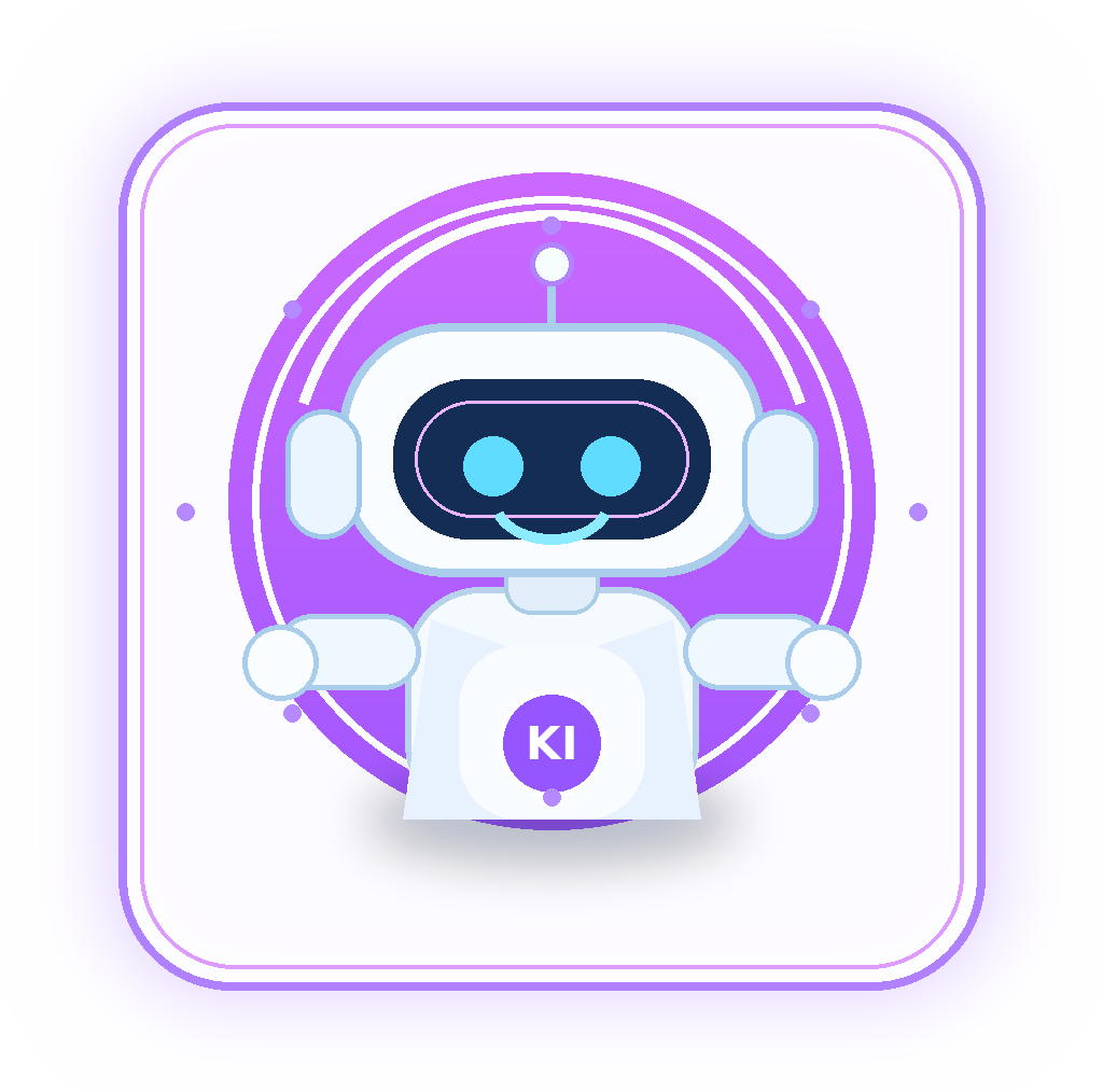 Violette Roboter-Grafik für die DOC-Rolle